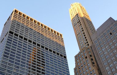New York, Amerika Birleşik Devletleri. 24 Ağustos 2016. Manhat'taki gökdelenler
