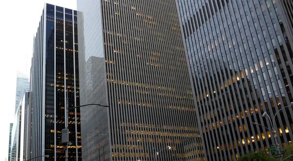 New York, USA. 24 augusti 2016. Skyskrapor i Manhat — Stockfoto