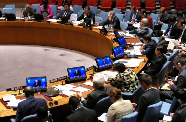New York, United States. 25th August 2016. Security Council 7760 meeting United Nations Interim Administration Mission in Kosovo clipart