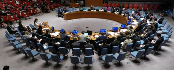 New York, Amerika Birleşik Devletleri. 25 Ağustos 2016. Güvenlik Konseyi 7760 Kosova Birleşmiş Milletler Geçici İdare Misyonu toplantı