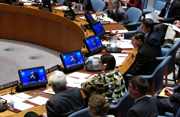 New York, United States. 25th August 2016. Security Council 7760 meeting United Nations Interim Administration Mission in Kosovo