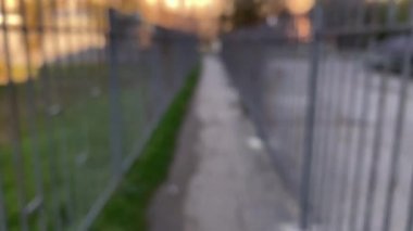 Kameranın hareketindeki bulanık perspektif arkaplanı.