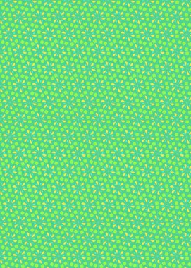 Yeşil desen soyut çiçek