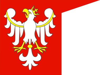 Beyaz taçlı kartallı tarihi kırmızı bayrak, Polonya Krallığının amblemi, kraliyet gücünü, birliği ve ulusal gururu temsil ediyor..