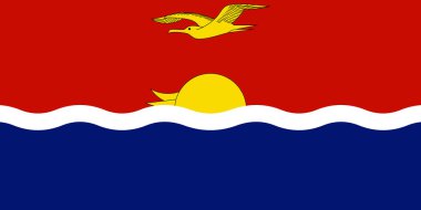 Kiribati bayrağında altın güneş ve sürgülü kırmızı ve mavi tarlalar var. Kiribati mirasını, bağımsızlığını ve Pasifik adasının kimliğini temsil ediyor.