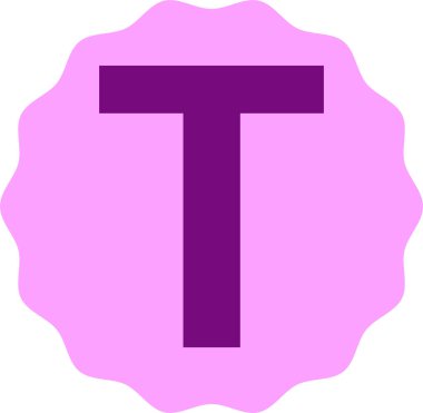 Kalın ve şık bir T vektör tasarımı. Temiz bir tasarımı var. Eğitim malzemeleri, alfabe bilgi kartları, yaratıcı tipografi sanatı, logo kavramları ve modern grafik projeleri için ideal.