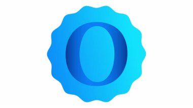 High quality letter O animation with a simple modern design. Ideal for educational content, typography projects, digital presentations and branding videos.