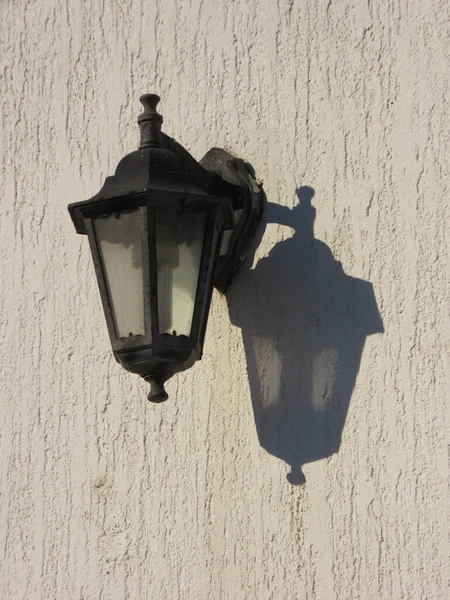 Lámpara Con Sombra Pared —  Fotos de Stock