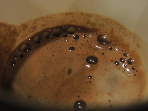 Чашка Кофе Вид Сверху — стоковое фото