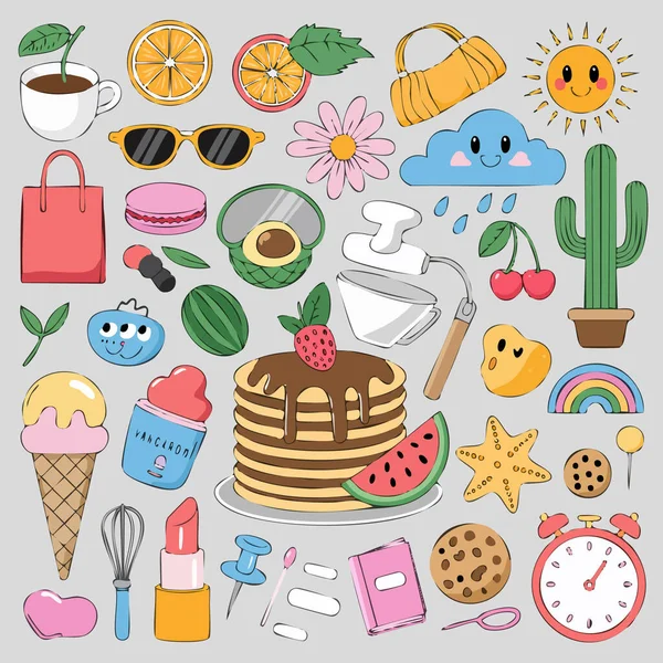 Neşe dolu bir krep yığını şuruplu ve kremalı..