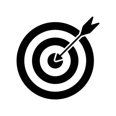 Okçuluk hedefi, hedefi tam on ikiden vurarak başarı ve hassasiyeti temsil ediyor..