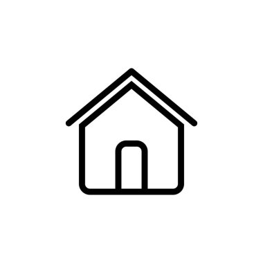 Basit Siyah ve Beyaz Saray Simgesi Ev, Konut ve Mülk Temsilcisi