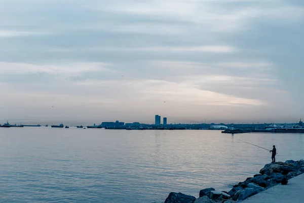 Пейзаж Видом Город Море Горизонт Стамбуле — стоковое фото