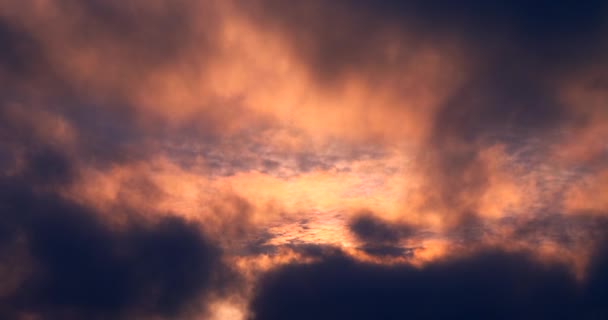 Wiatr Wiatr Wiatr Chmury Poruszające Się Szybko Ciemny Szary Wieczór — Wideo stockowe