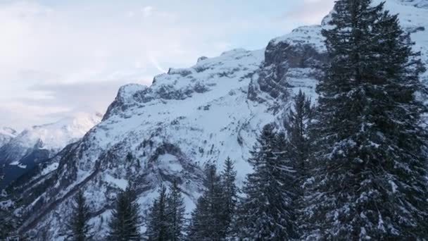 Panorama Oberalpstock Witenalpstock Chli Windgallen Bristen Hoch Geissberg Pittoreska Schweiziska — Stockvideo