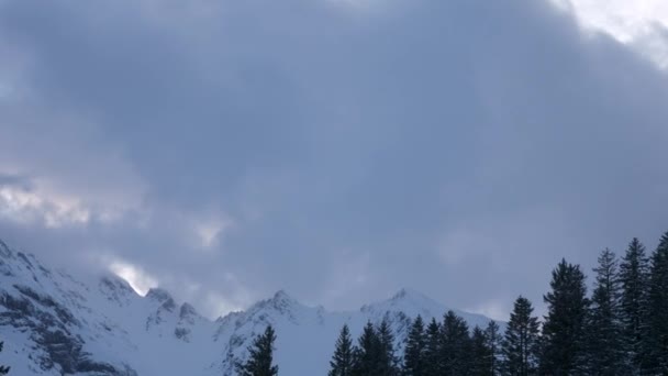 Hoch Geissberg Schilderachtige Zwitserse Alpen Scenic Besneeuwde Bergtoppen Zwitserland Europa — Stockvideo