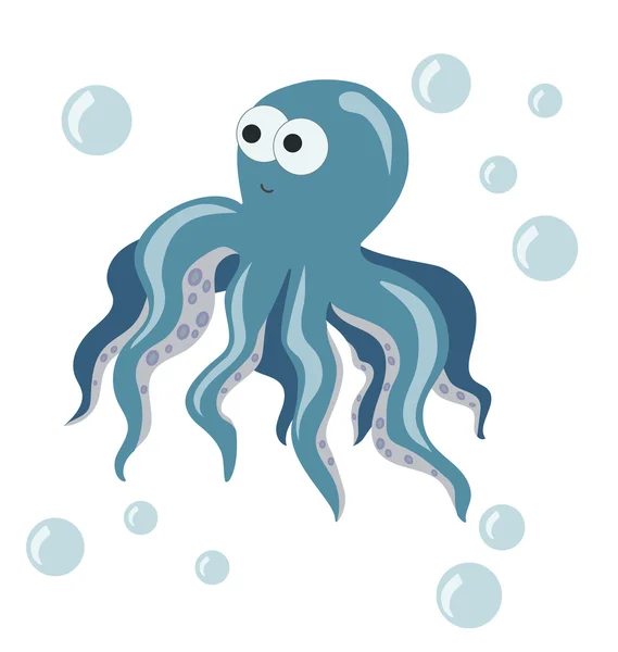 Ahtapot çizgi film tarzı 