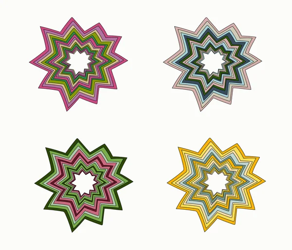 Renkli yıldız çizgili