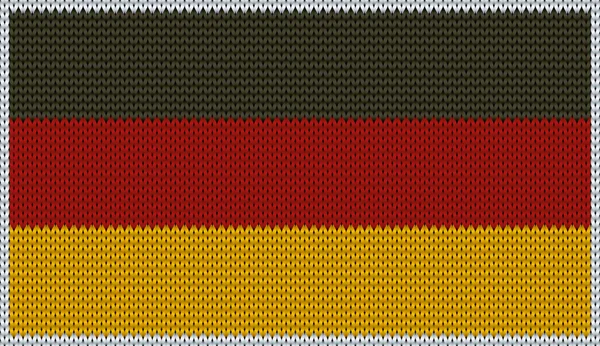 Diseño de la insignia de punto de Alemania - DE, GER - bandera . — Vector de stock