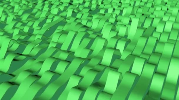 Groene kleur Wave animatie lus — Stockvideo