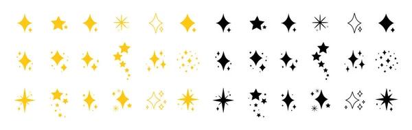 Aesthetic Y2k style. Star, bling, starburst, sparkle icons. Retro