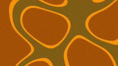 Altın Çikolata Portakal Akımı Soyut Hareket Arkaplanı, Pürüzsüz Sıvı Şekiller, Sıcak Gradyan Dalgaları, Lüks Görsel Projeler İçin Zarif Sanatsal Animasyon