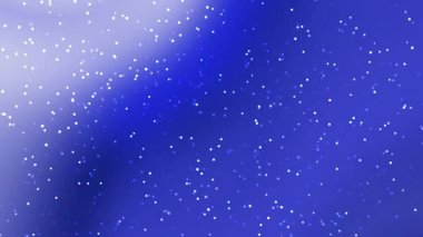 Beyaz kıvılcımlar kar ya da yıldızlar gibi kayan pürüzsüz mavi bir gradyanı olan büyüleyici soyut bir arka plan, dijital sanat ve tasarım için mükemmel bir merak ve sihir hissi yaratıyor..