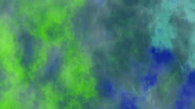 Büyüleyici soyut arka plan kıvrımlı nebula bulutlarının canlı mavi, yeşil ve deniz mavisi renkleri. Dijital sanat, bilim teması ya da atmosferik görseller için mükemmel.