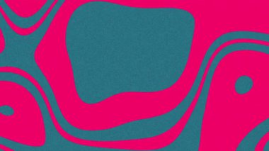 Dinamik soyut hareket grafiklerinde sıvı, canlı pembe ve deniz mavisi şeklinde dalgalı şekiller var. Arka planlar, tasarım örtüleri ve modern dijital sanat için mükemmel..