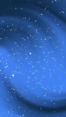 Hareket grafikleri bilim kurgu sahneleri ve dijital görsel efektler için parlayan yıldız alanı Bokeh Abstrakt kusursuz arkaplan ile döngü mavi kozmik parçacık girdabı animasyonu