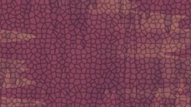 Çizgi tasarım web arkaplan ambalajı ve hareket grafikleri için ideal düzensiz kırık fayans desenli kusursuz soyut mor mozaik arkaplan.