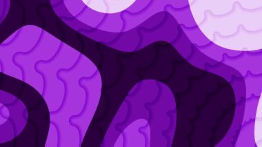 Soyut mor katmanlı kağıt, arkaplanı organik hatlarla kes
