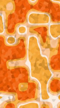 Soyut turuncu mozaik arkaplan. Grafik tasarımı ve dijital sanat düzeni için ideal yumuşak beyaz ana hatlara sahip.