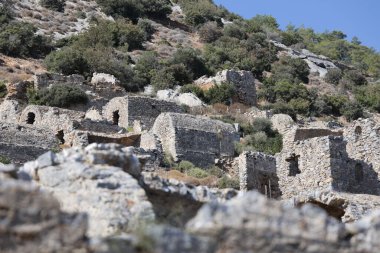 Eski taş kalıntıları. Yüksek kalite fotoğraf