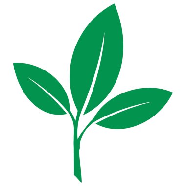 bitki yaprağı ikonu. vektör illüstrasyonu