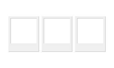 Reklam veya fotoğraf çerçevesi için boş beyaz çerçeveler.