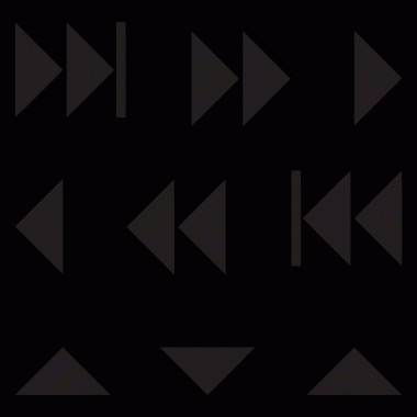 vektör siyah ok simgeleri koyu arkaplana ayarlandı