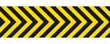 Siyah arkaplanda sarı ve siyah uyarı çizgileri