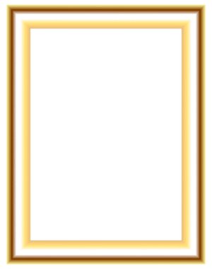 Beyaz arka plan üzerinde izole kare