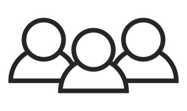 insanlar simge vektör illüstrasyonu