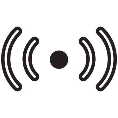 Wifi Vektör Simgesi Tasarım İllüstrasyonu