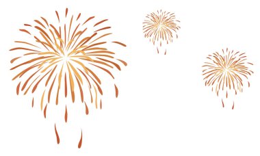 havai fişek simgesi, vektör çizimi