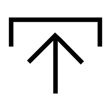 ok düz vektör simgesi