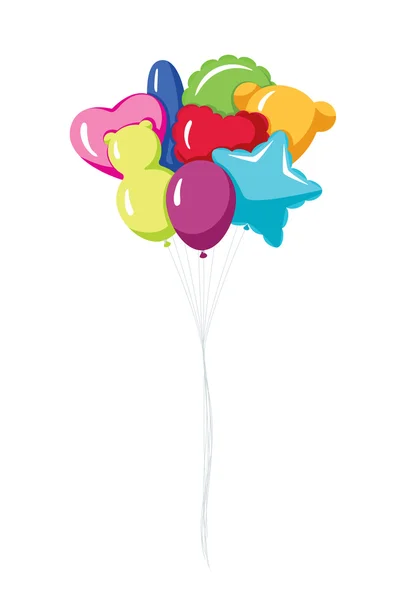 Цветные партийные воздушные шары — стоковый вектор