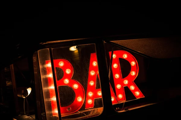 Rode bar bord — Stockfoto