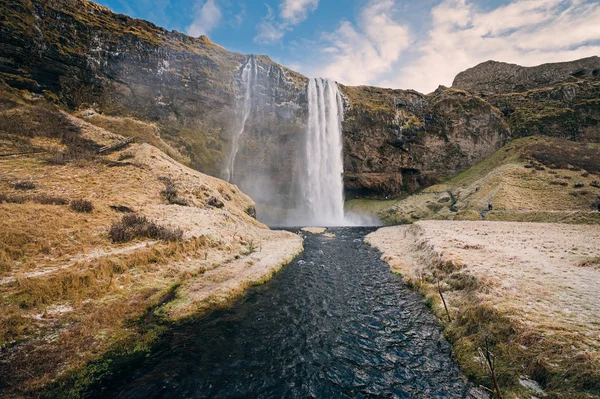 Seljalandsfoss waterval in IJsland — Stockfoto