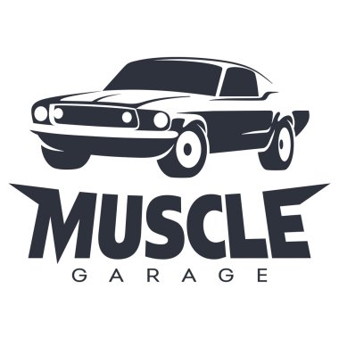 Kas araba garaj Logo siyah
