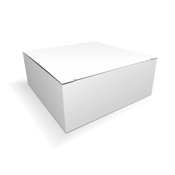 Box Mock Up. Векторная изоляция на белом — стоковый вектор