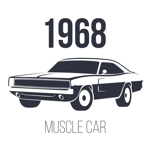 American Muscle Car 1968 — Stock Vector