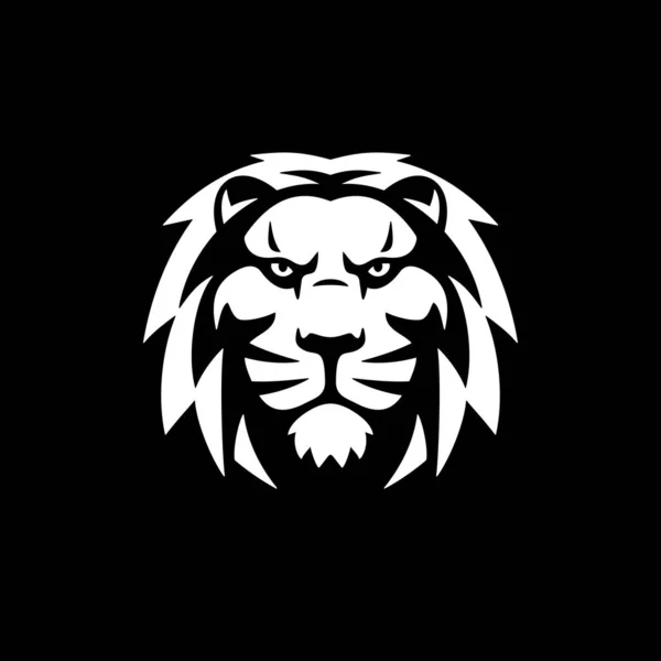 Löwenkopf Luxus-Logo Symbol Symbol Vektor Illustration — Stockvektor